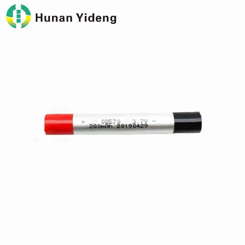 08570 3.7V 280mAh স্লিম নলাকার লি-পলিমার ব্যাটারি