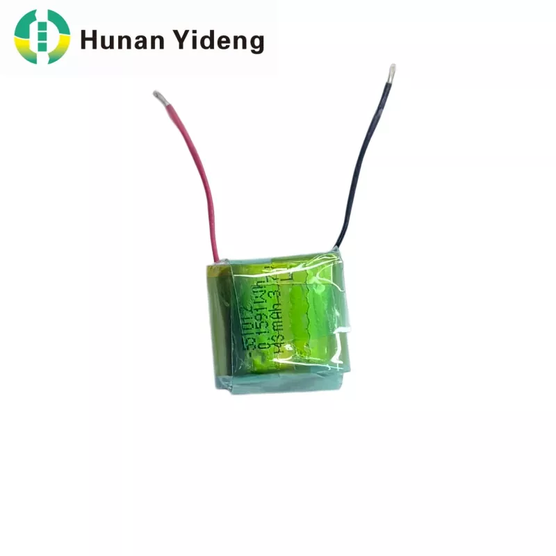 551012 3.7V 43mah বৈদ্যুতিক খেলনা লি পলিমার ব্যাটারি