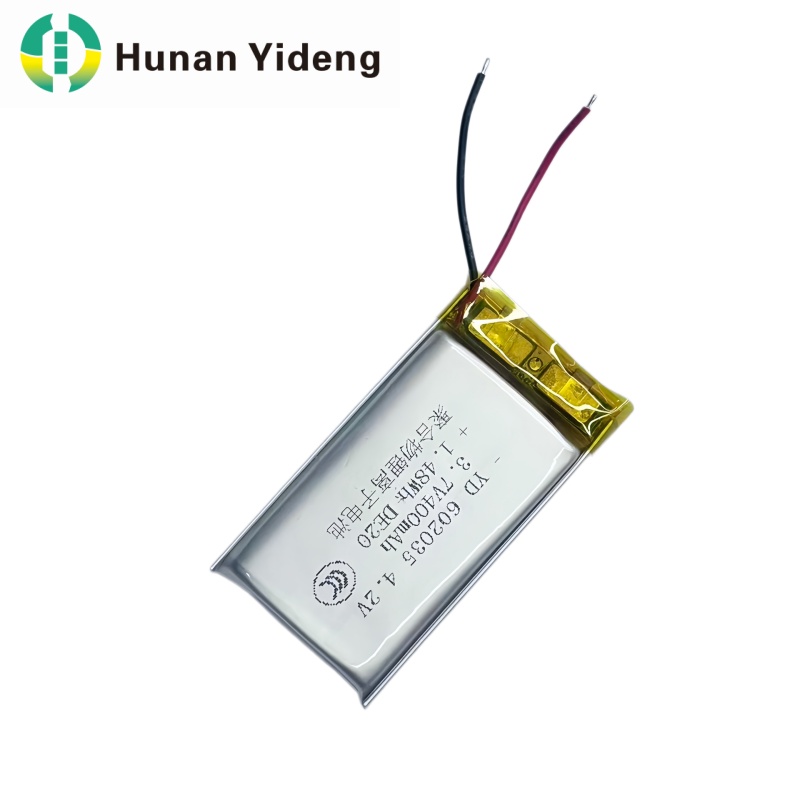 স্মার্ট সোফার জন্য 602035 3.7v 400mAh লিথিয়াম আয়ন ব্যাটারি