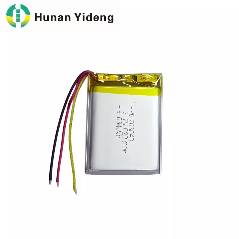 703040 3.7V 820mAh ক্ষুদ্র প্রিজম্যাটিক ব্যাটারি