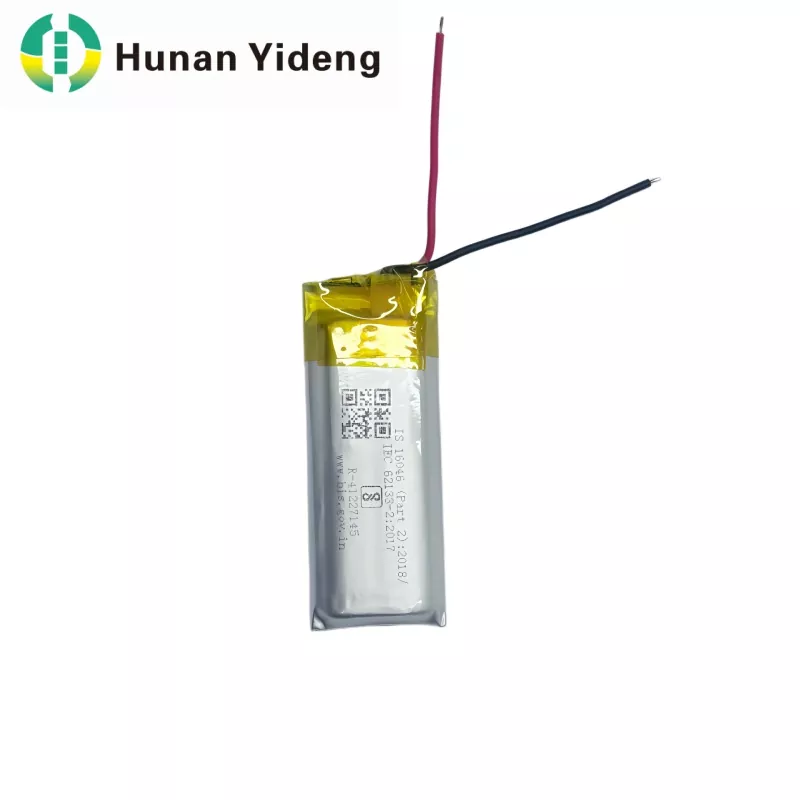 স্মার্ট ডোর লকের জন্য 801435 3.7v 500mah Li Ion ব্যাটারি প্যাক 1.48wh
